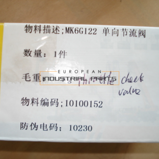 XCMG throttle check valve