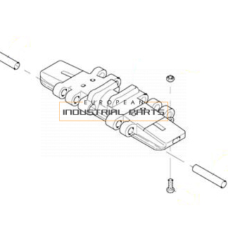 Demag pin for track shoe (cc1500)